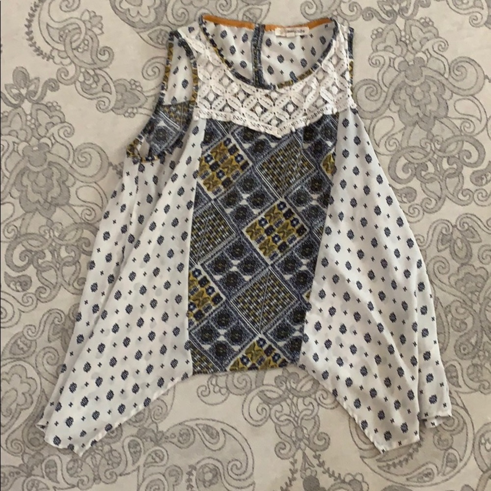 Rewind Paisley patterned flowing tank